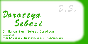 dorottya sebesi business card